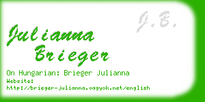 julianna brieger business card